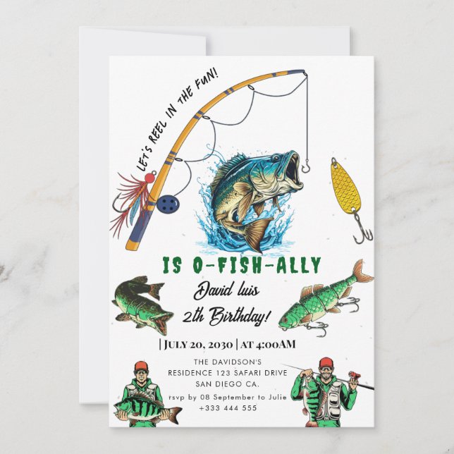 fishing  invitation (Front)