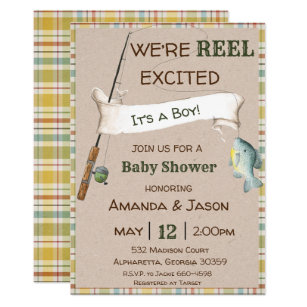 Fishing Baby Shower Invitations Zazzle