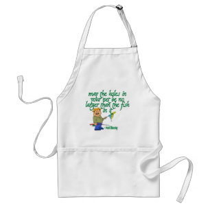 Fishing Irish Blessing Adult Apron