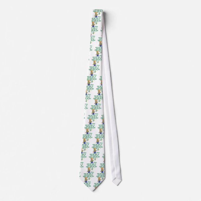 Fishing Irish Blessing Neck Tie (Front)