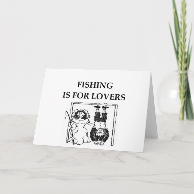 FISHing is for lovers Holiday Card (Front)