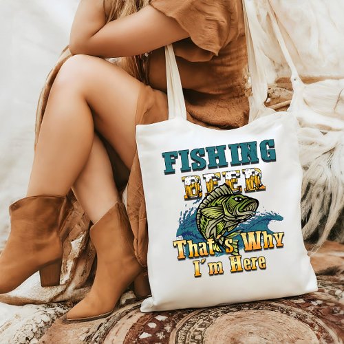 Fishing Is For Me Fish Tote Bag