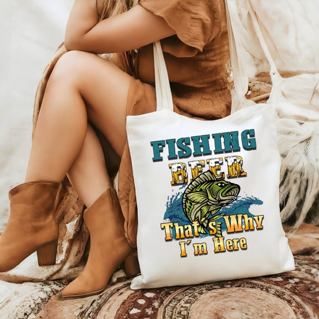 Fishing Is For Me Fish Tote Bag (Creator Uploaded)