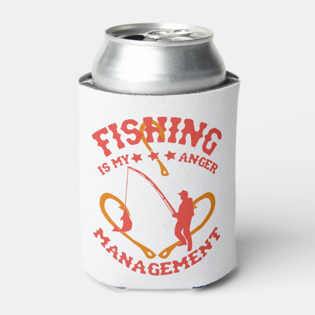 Fishing is my Anger Management Can Cooler (Can Front)