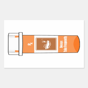 Fishing Is My Drug Rectangular Sticker