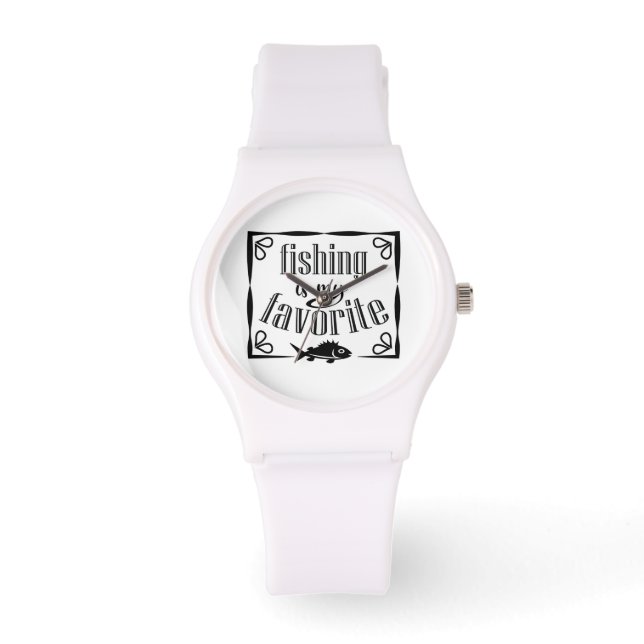 Fishing is my favorite quote  watch (Front)