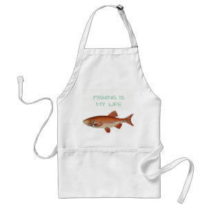 Fishing is my Life Men's Dad Kitchen Apron
