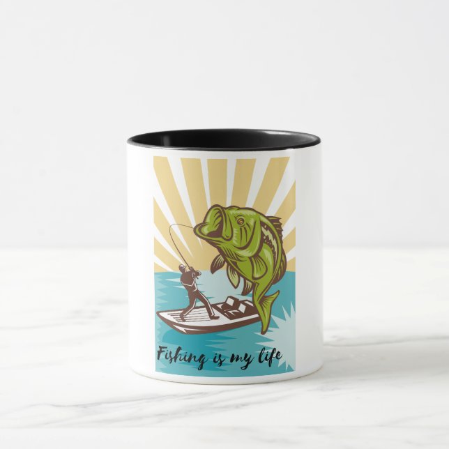 fishing is my life mug (Center)