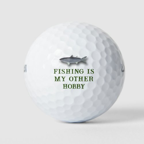 Fishing Is My Other Hobby Mullet Fish Golf Balls