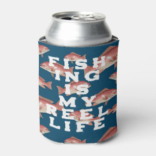 Fishing is My Reel Life Red Snapper Can Cooler