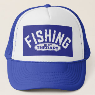 fishing is my therapy fisherman funny gift ideas trucker hat