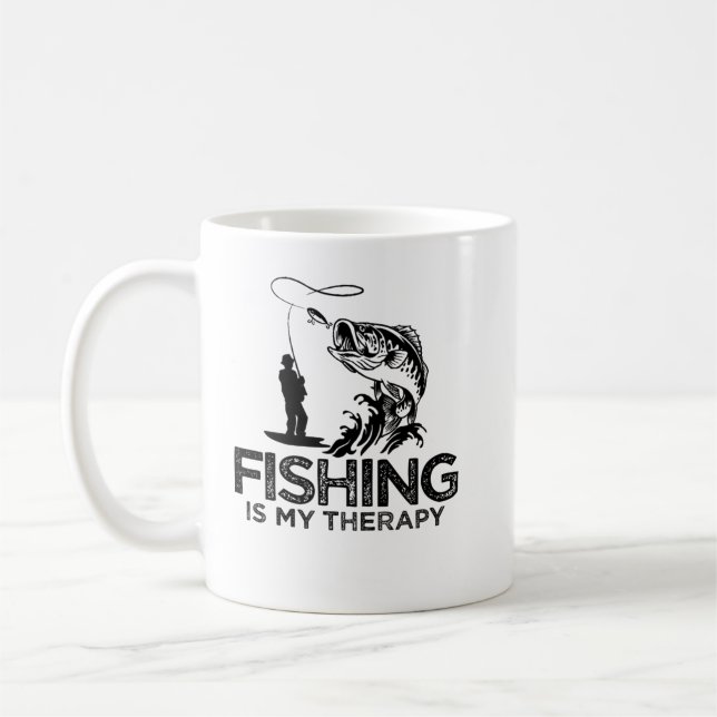 Fishing is My Therapy Gifts Golf Lover Funny_078 Coffee Mug (Left)