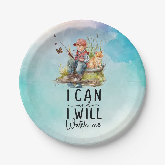 Fishing is my therapy  paper plates (Front)