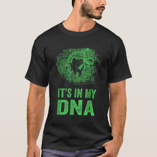 Fishing It's In My DNA Fingerprint T-Shirt