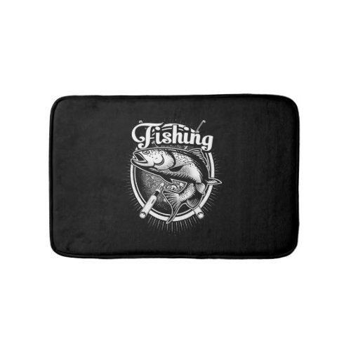 Fishing _ Just one more cast I promise Bath Mat
