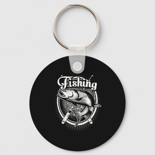 Fishing _ Just one more cast I promise Keychain