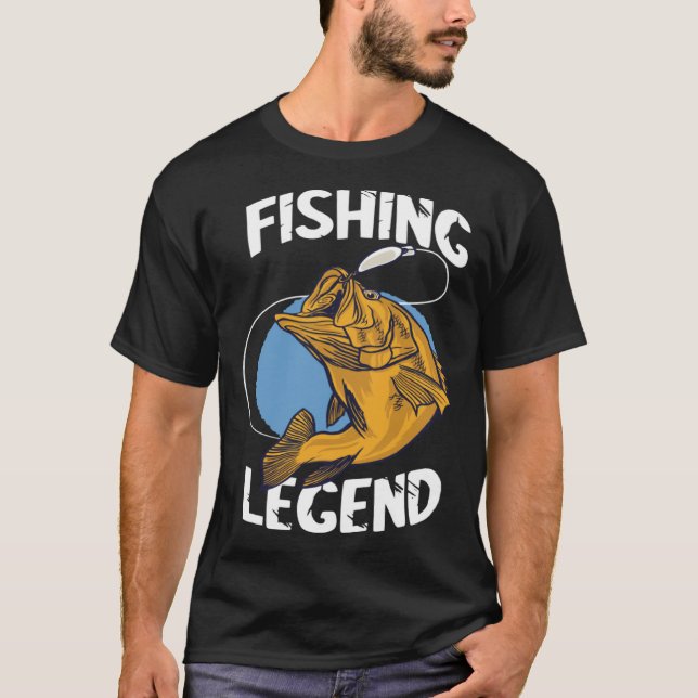 Fishing Legend Angel Legend Fishing Perch Fishing  T-Shirt (Front)