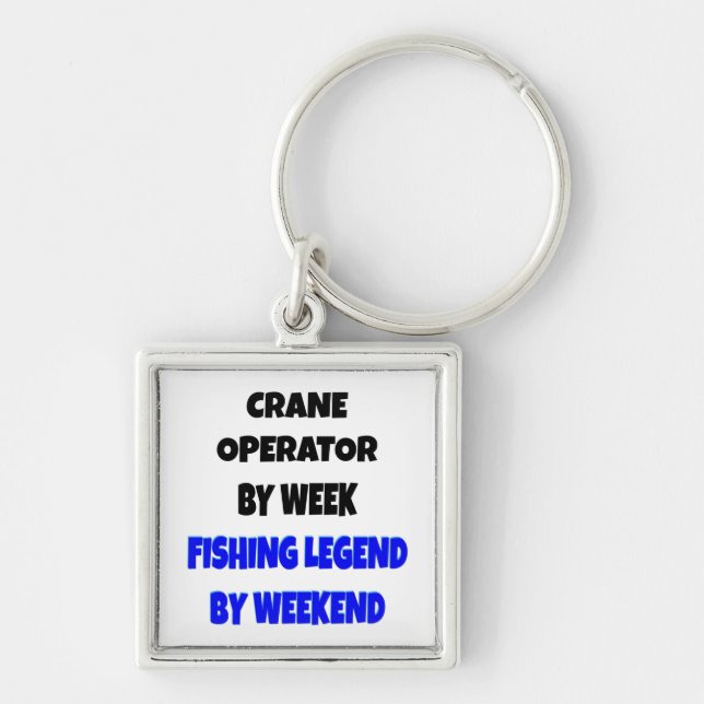 Fishing Legend Crane Operator Keychain (Front)