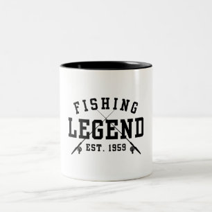 Fishing Legend Established 1959 Two-Tone Coffee Mug