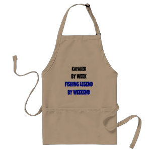Fishing Legend Kayaker Adult Apron