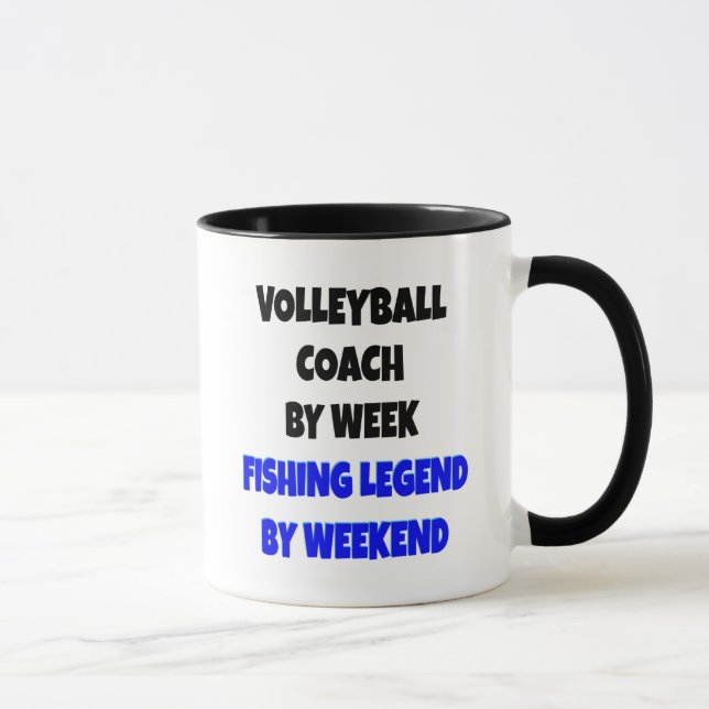 Fishing Legend Volleyball Coach Mug (Right)