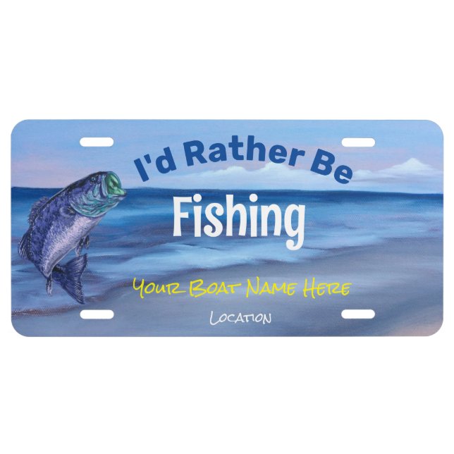 Fishing License Plate (Front)