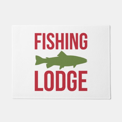 Fishing Lodge Fishing Doormat