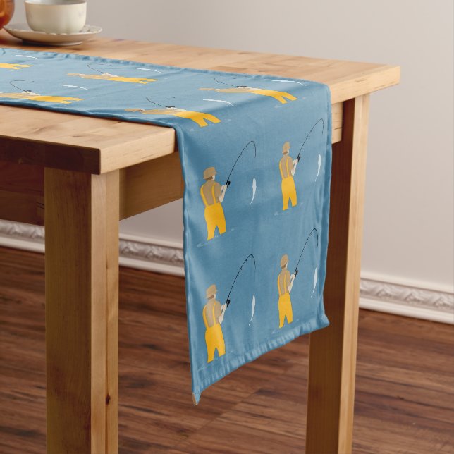 Fishing Long Table Runner (In Situ)