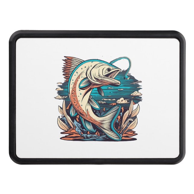 Fishing Love Fish Hitch Cover (Front)