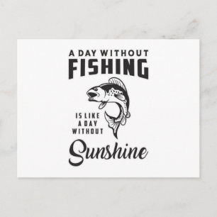 Fishing Love Fishing Rod Fisherman Funny Gift Idea Postcard
