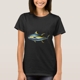 Fishing Lover Fish Graphic Design Yellowfin Tuna T-Shirt