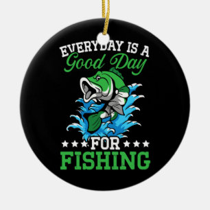 Fishing Lover Fisher Life Fish Catcher Fisherman Ceramic Ornament