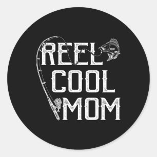 Fishing Lover Gift Reel Cool Mom Fisher Price Lovi Classic Round Sticker