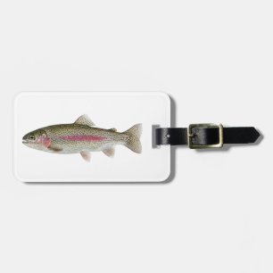 Fishing Lover Luggage Tag – Trout Fishing Design  