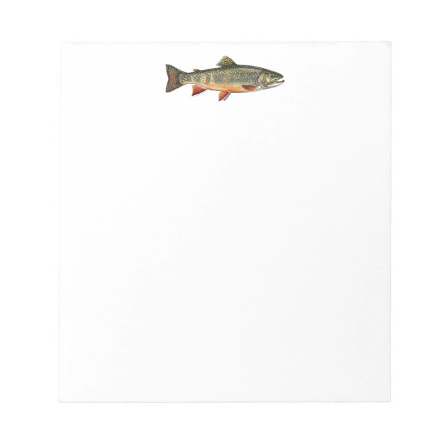 Fishing Lover  – Trout Fishing Design Notepad (Front)