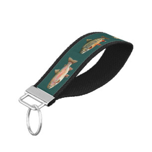 Fishing Lover – Trout Fishing Design Wrist Keychain