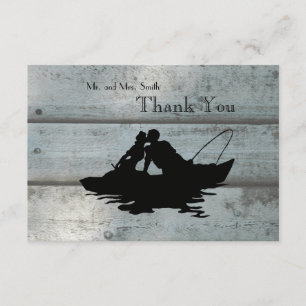 Fishing Lovers Boat Old Wood Thank You