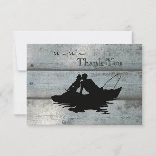 Fishing Lovers Boat Old Wood Thank You