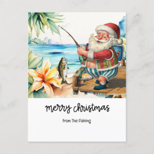 Fishing Lovers Christmas Holiday with Santa Fish