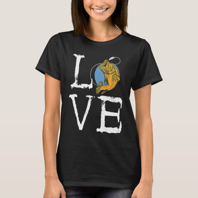 Fishing lovers, fishermen, fishing, fish, love, ho T-Shirt (Front)