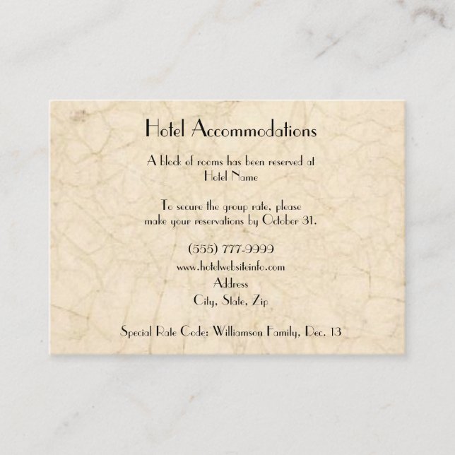 Fishing Lovers Hotel Accommodation Enclosure Cards (Front)