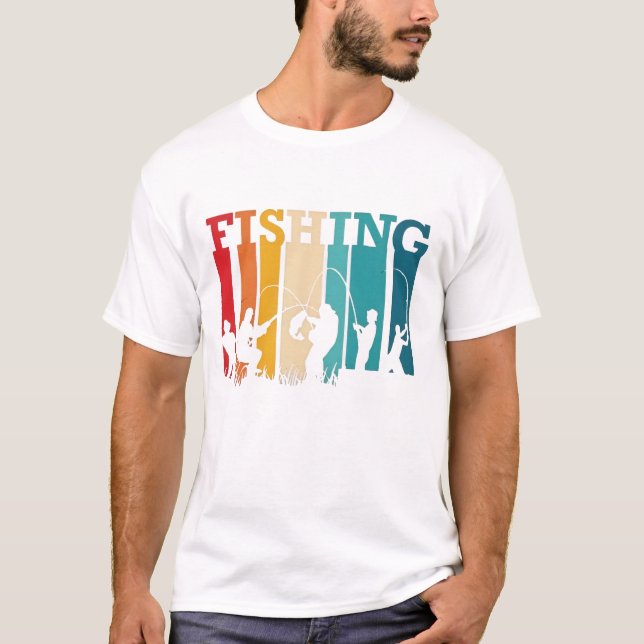 Fishing Lovers with Colors T-Shirt (Front)