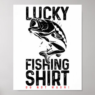 Fishing Lucky Charm Fisherman Funny Gift Poster