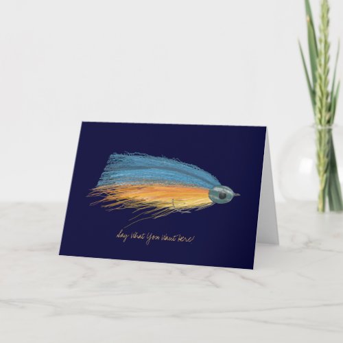 Fishing Lure Blank Greeting Card