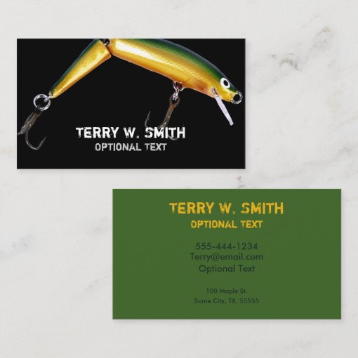 Fishing Lure Business Card Zazzle