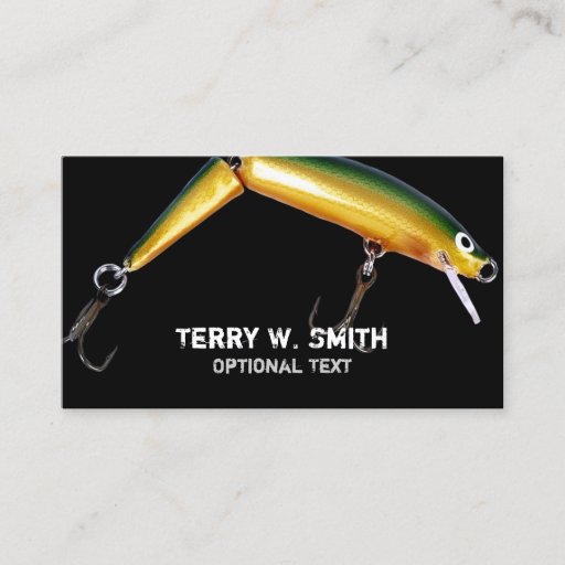 Customizable Fishing Lure Business Card
