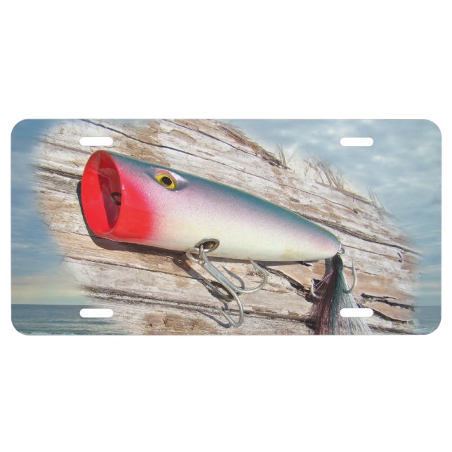 Fishing Lure License Plate (Front)