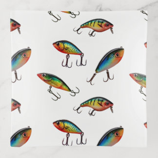 Fishing Lure Pattern Trinket Tray