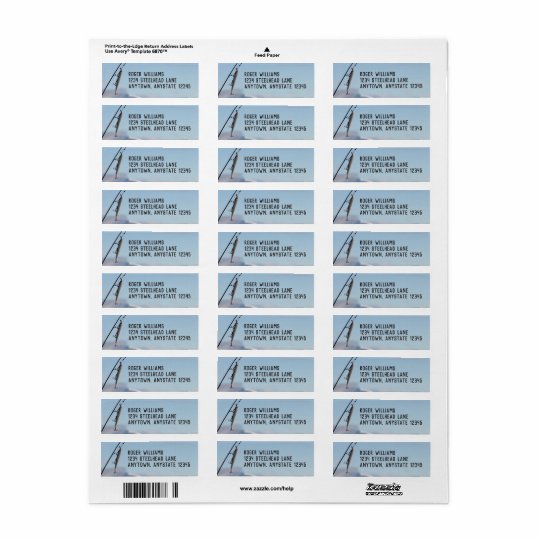 Fishing Lure Return Address Label