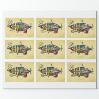 Fishing Lure wrapping paper